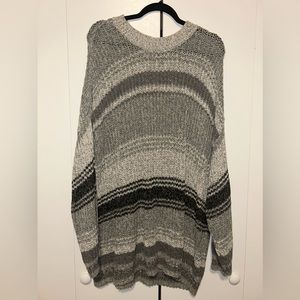 Over sized striped sweater